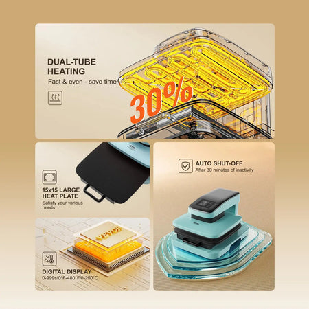 Auto Heat Press 15x15 Sublimation Auto Release