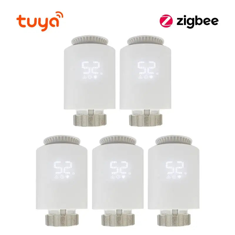 Tuya Zigbee 3.0 Smart TRV Radiator Thermostatic Controller ME167 5PCS