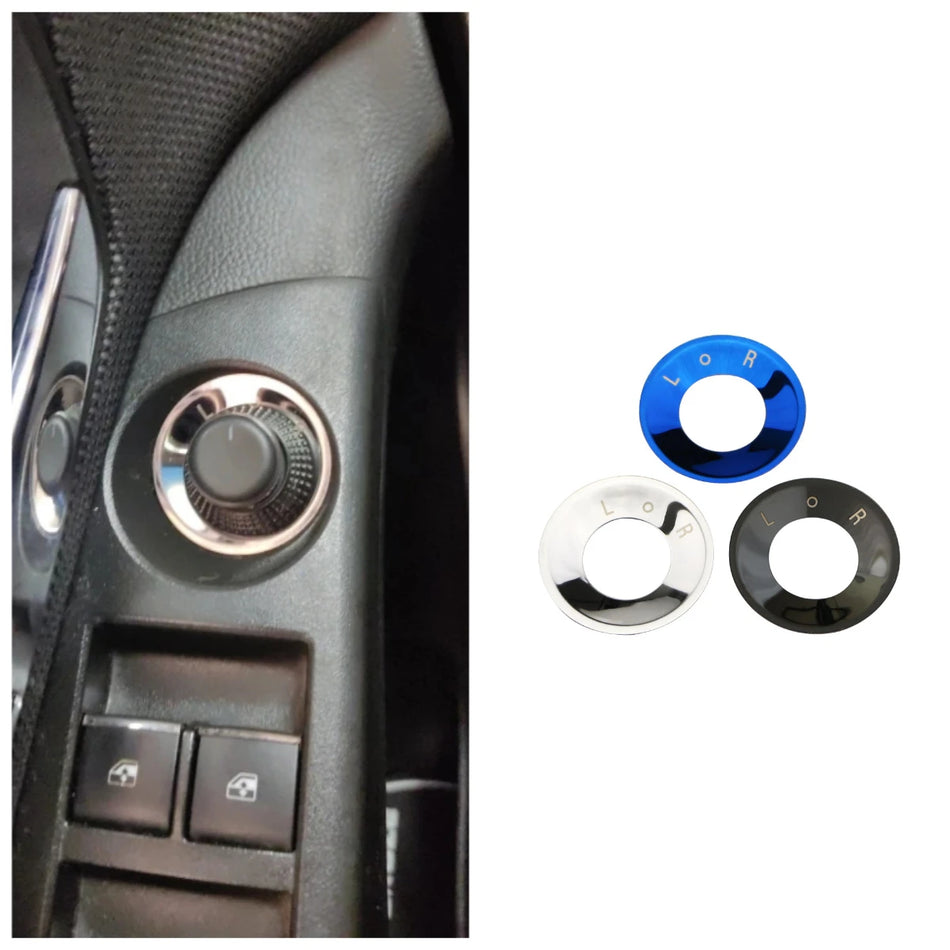 Galinio vaizdo veidrodžio reguliavimo rankenėlės apdailos lipdukas Chevrolet Trax nerūdijančio plieno