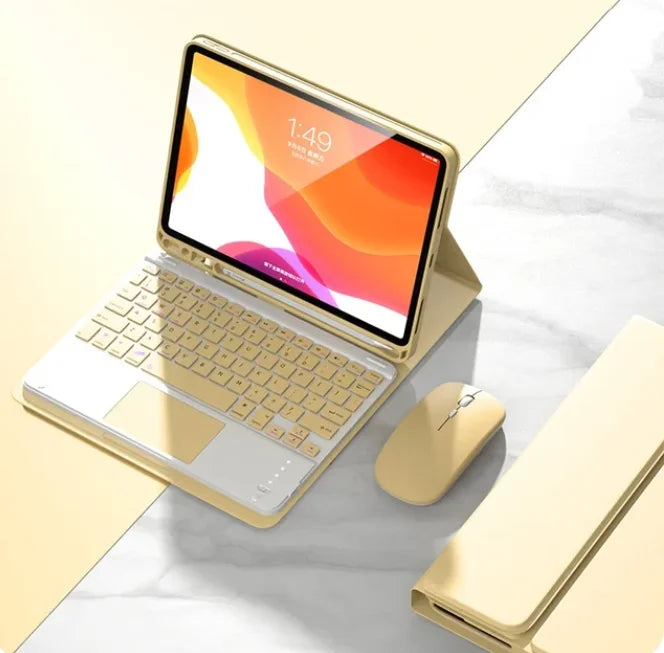 Touchpad iPad Keyboard Case &ndash; Magnetic Keyboard Cover Yellow / for ipad Pro 11 2024