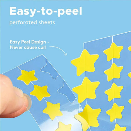 Colorful Star Pimple Patch - Invisible Acne Removal &amp; Skin Care Stickers