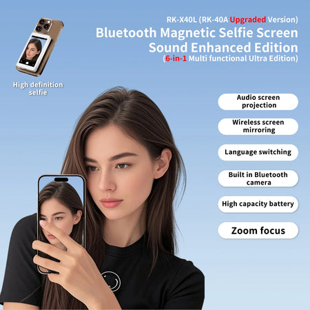 Magnetic Vlog Self Timer Screen - Rear Camera Selfies