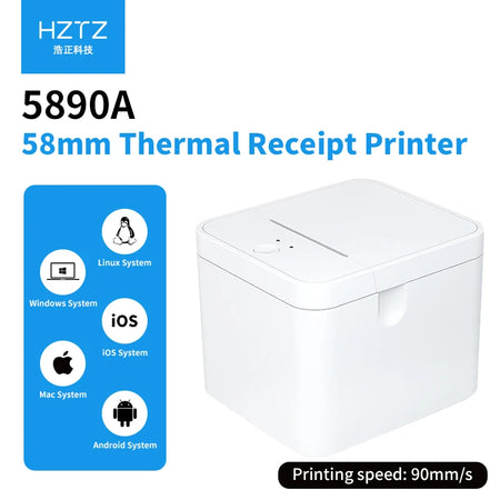 HZTZ 58mm Thermal Receipt Printer &ndash; USB Bluetooth POS