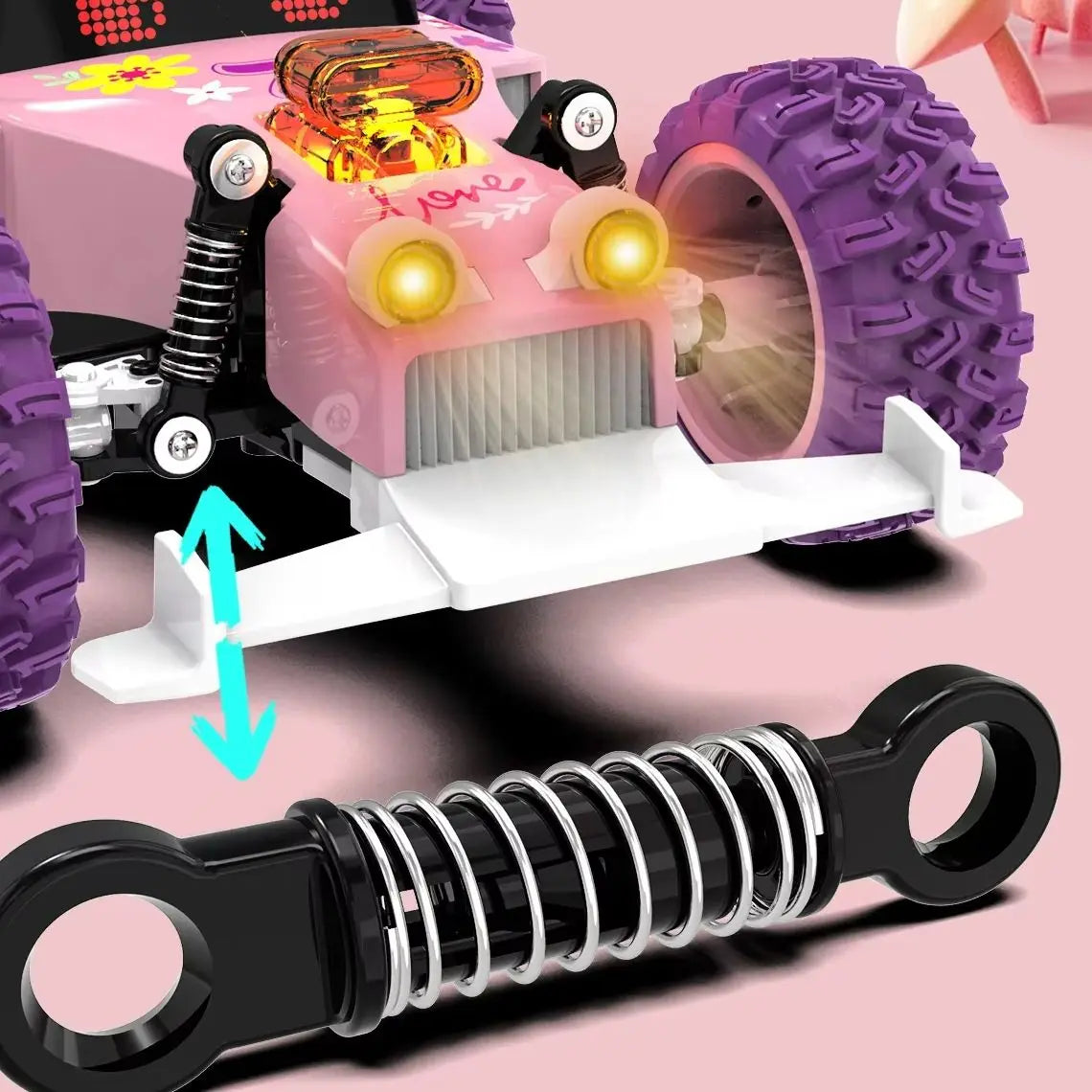 JJRC Pink RC Car &ndash; High Speed Off Road Big Wheel For Girls