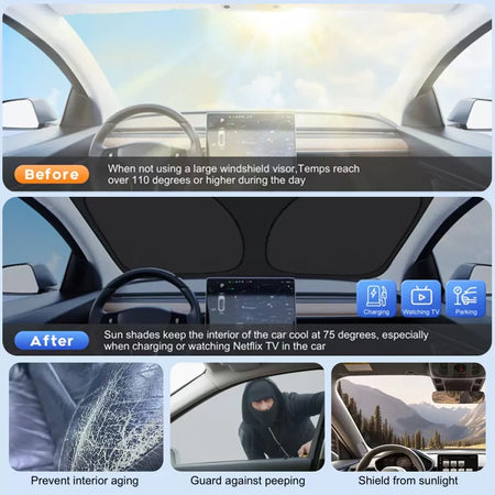 Car Windshield Sun Shade &ndash; Superior UV Protection for Volkswagen Golf Models