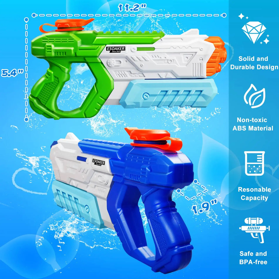 Pistolet à eau haute capacité de 600 cc pour enfants et adultes, blaster d'été à longue portée
