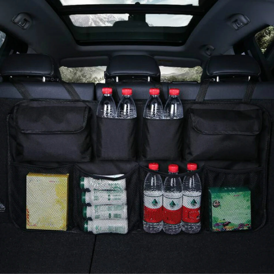 Car Trunk Organizer with Ultra Large Capacity, Oxford Cloth, Backseat Storage
