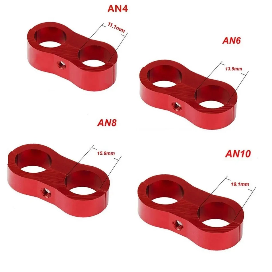 Kit de séparateur de collier de ligne de tuyau en aluminium billet AN6 AN8 AN10 pour lignes d'huile