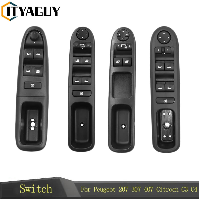 Peugeot 307, 207, Citroen C3 Picasso Power Window Control Switch, ABS