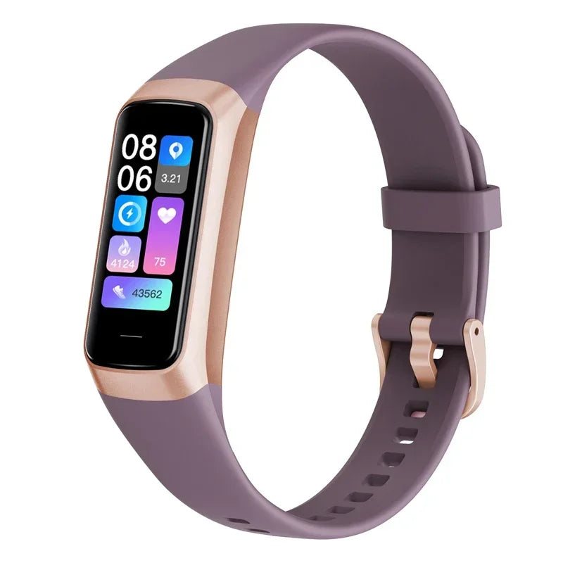 Amoled Color Screen Smart Watch &ndash; Heart Rate And SpO2 Dark Purple