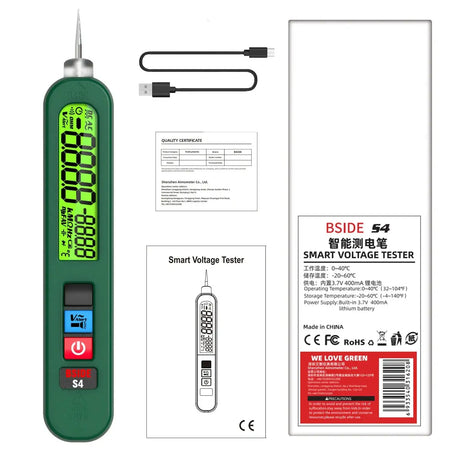 BSIDE Z2 Non Contact Voltage Tester Pen 12V 300V Leakage S4