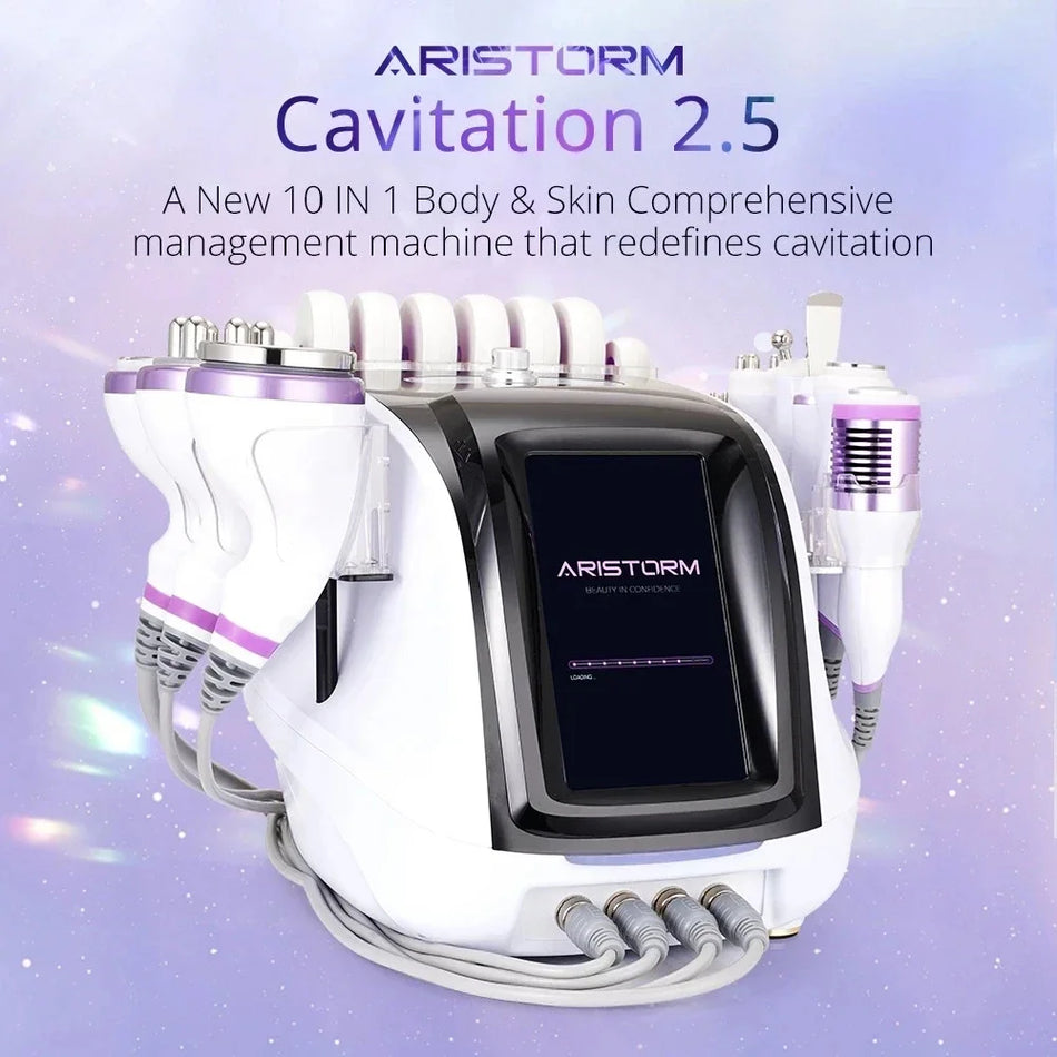 10 In 1 Ultrasonic Cavitation RF Liekninimo Vakuuminė Mašina
