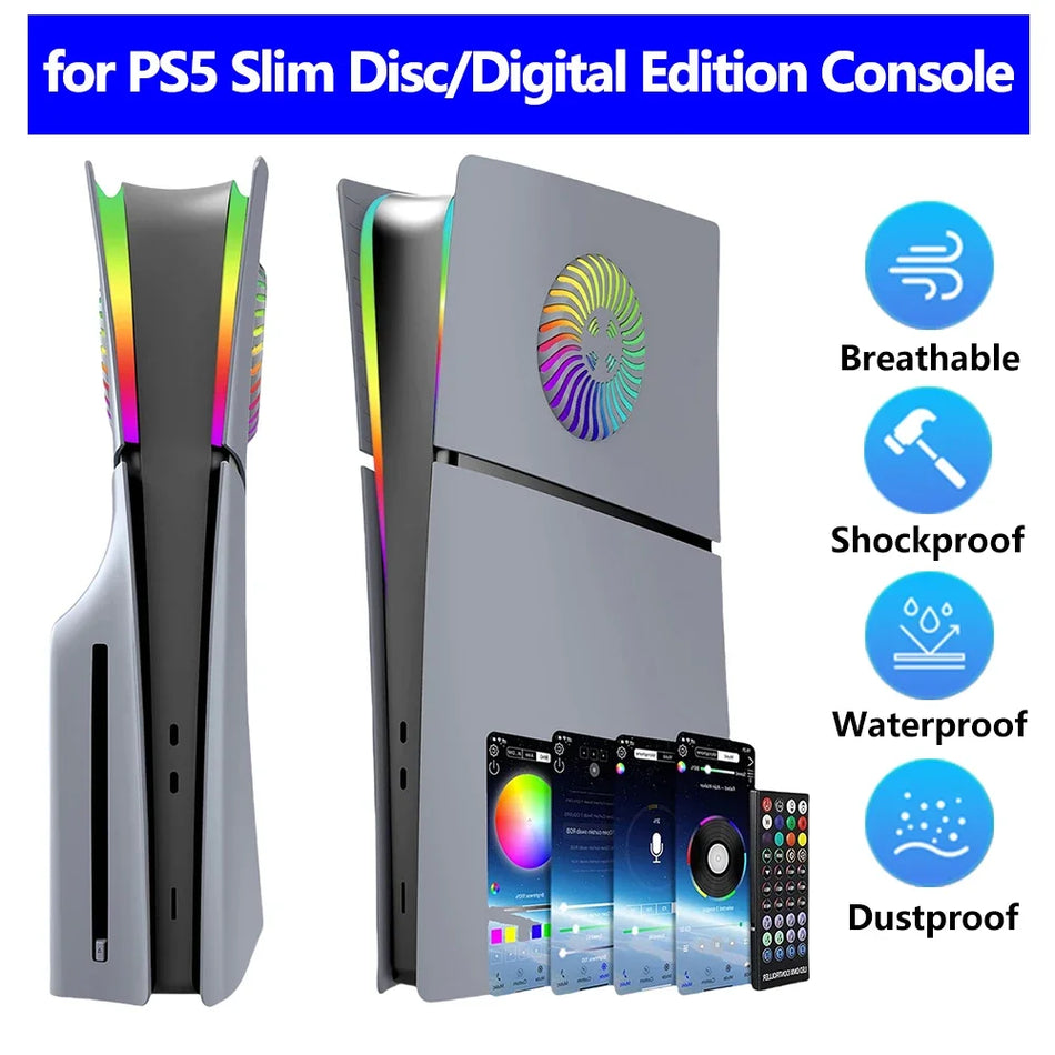 Zamjena tvrde prednje ploče PS5 Slim ABS s ventilacijom za hlađenje