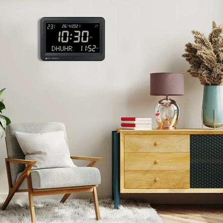 Larger LCD Azan Clock &ndash; Multi-Language Prayer Alerts