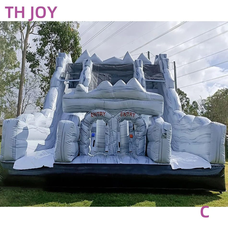 Εμπορικό Φουσκωτό Κάστρο με Τζαμάκι, Γλίστρα και Τοίχο Αναρρίχησης