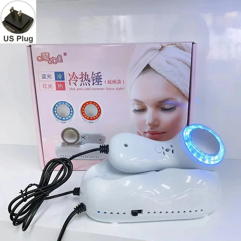 Vilnason Red Blue Light Therapy Massager - Facial Lifting US Plug Red Blue