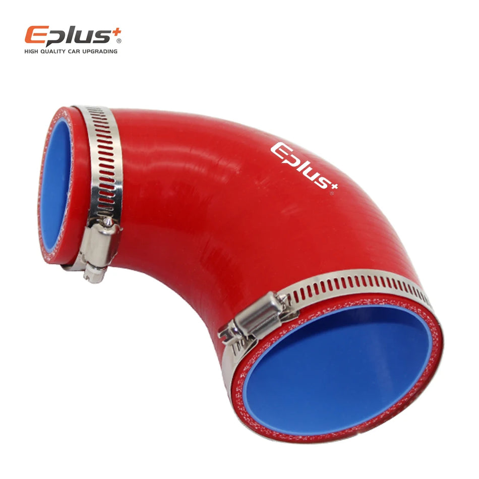 EPLUS Silicone Tubing Hose 90 Degree Reducer for Car Intercooler Turbo Pipe
