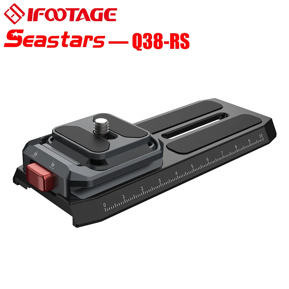 IFOOTAGE Q38 Aluminum Quick Release Plate &ndash; Ultra Light Q38-RS