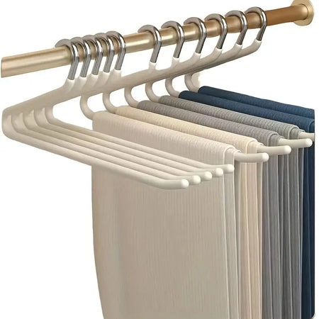 20/10Pcs Metal Z-Shaped Pants Hanger Non-Slip Durable Clothes Hanger Multi-functional Wardrobe Jean Hanger Home Pant Organizer by InterCyprus Trading Ltd
