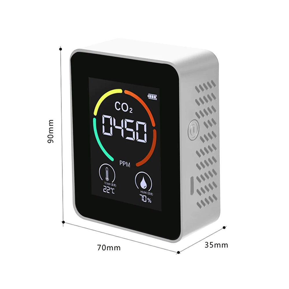 Luchtkwaliteitsmonitor, 9in1 Luchtkwaliteit Monitor CO2 Meter Kooldioxide Detector TVOC HCHO PM2.5 PM1.0 PM10 Temperatuur Vochtigheid Tester Detectie van luchtverontreiniging Luchtkwaliteitsmonitor, 9in1 Luchtkwaliteit Monitor CO2 Meter Kooldioxide Detector TVOC HCHO PM2.5 PM1.0 PM10 Temperatuur Vochtigheid Tester Detectie van luchtverontreiniging