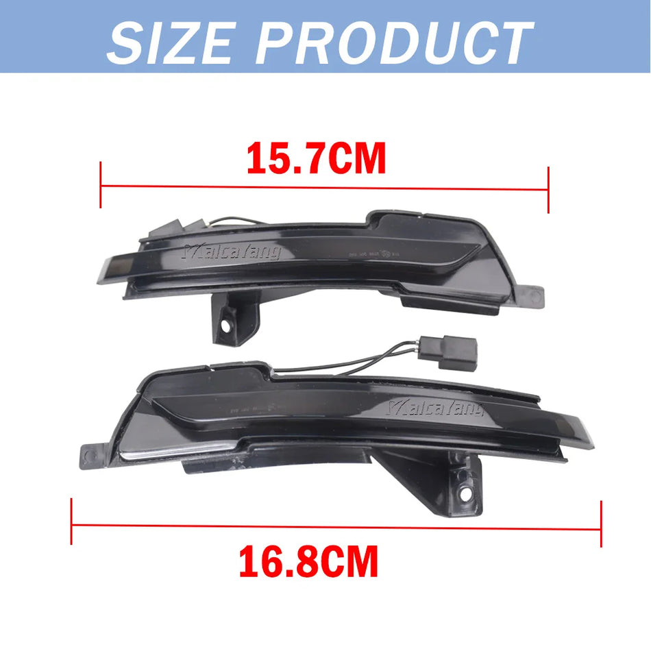 Feux de clignotant miroir à flèche dynamique LED pour Ford Mustang