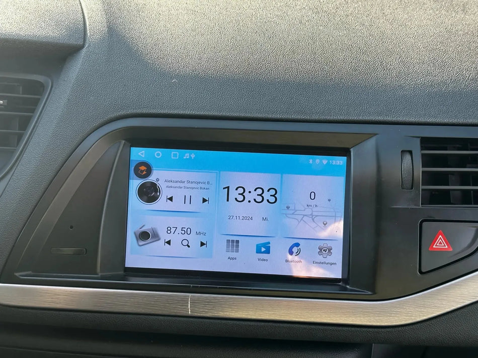 7-calowy radio samochodowe Android 15 do Citroena C3 Picasso DS3 C5 2009-2017 z Apple Carplay i nawigacją GPS.