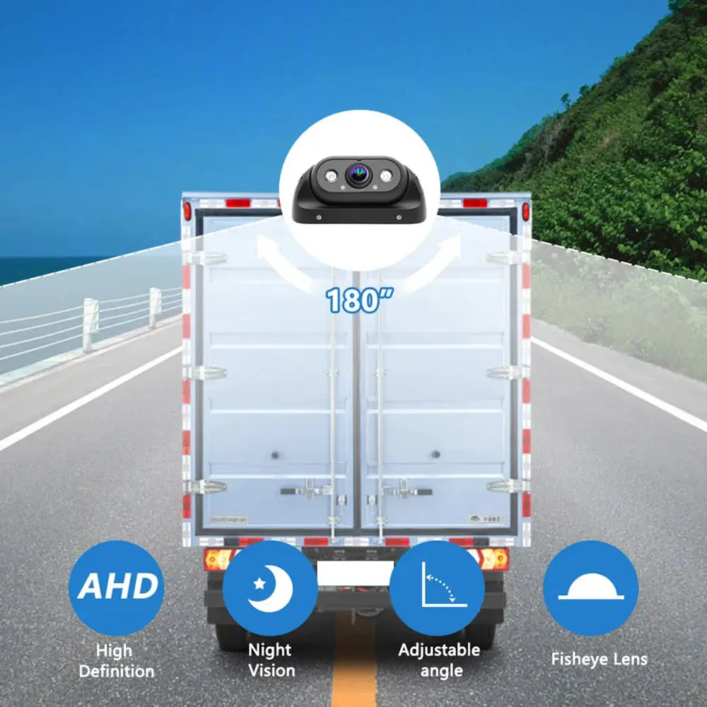 SMARTOUR 4PIN Heavy Duty Metal Case AHD 1080P Sensor Rear View Camera Backup Reversing Waterproof 12-24v For Caravan Truck Bus by InterCyprus Trading Ltd