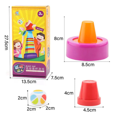 TTF00975 Montessori Color Matching Cup Set &ndash; Educational Toy