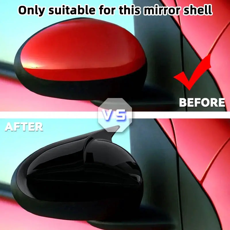 Rearview Side Mirror Cover Caps Fit For Peugeot 107 Toyota Aygo 107CC Citroen C1 2005 - 2014 Car Accessories by InterCyprus Trading Ltd