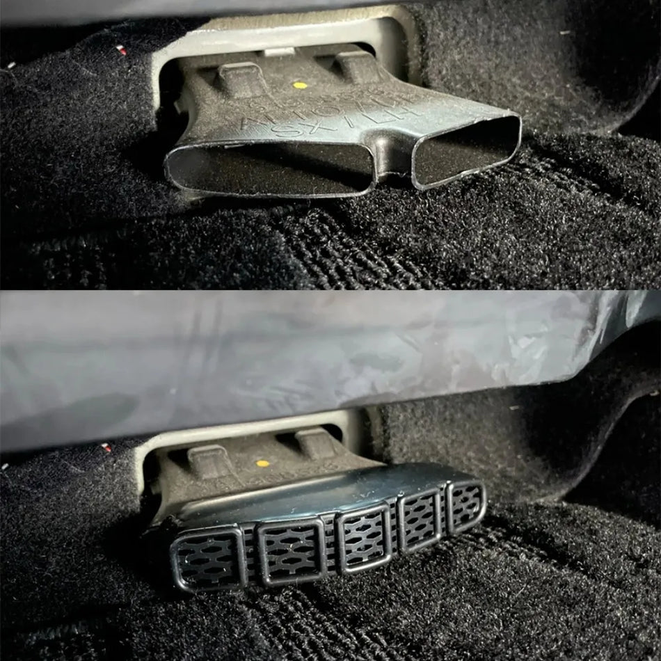 Vent Duct Cover for Jeep Renegade ABS 2 Pack Durable Under-Seat Air Conditioning Duct Grilles Premium Fit