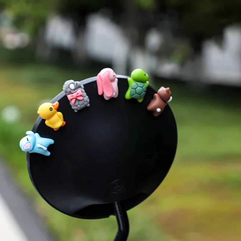 Χαριτωμένα Μοτοσυκλετιστικά Διακοσμητικά Πάπια από Ρητίνη για Κρεμαστά Αυτοκινήτου και Μηχανής