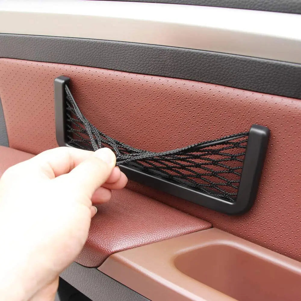 Car Rear Seat Organiser Mesh Storage Bag &ndash; Universal Velcro