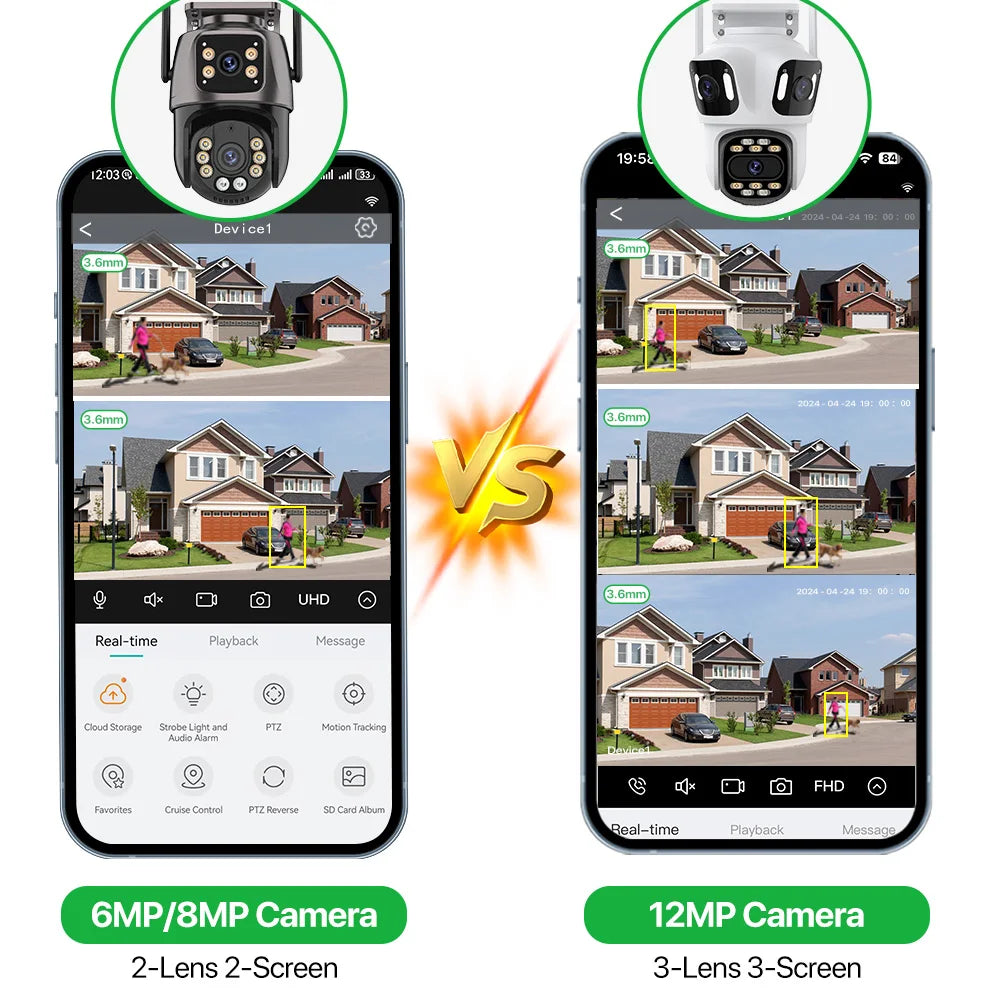 12MP WiFi PTZ Security Camera