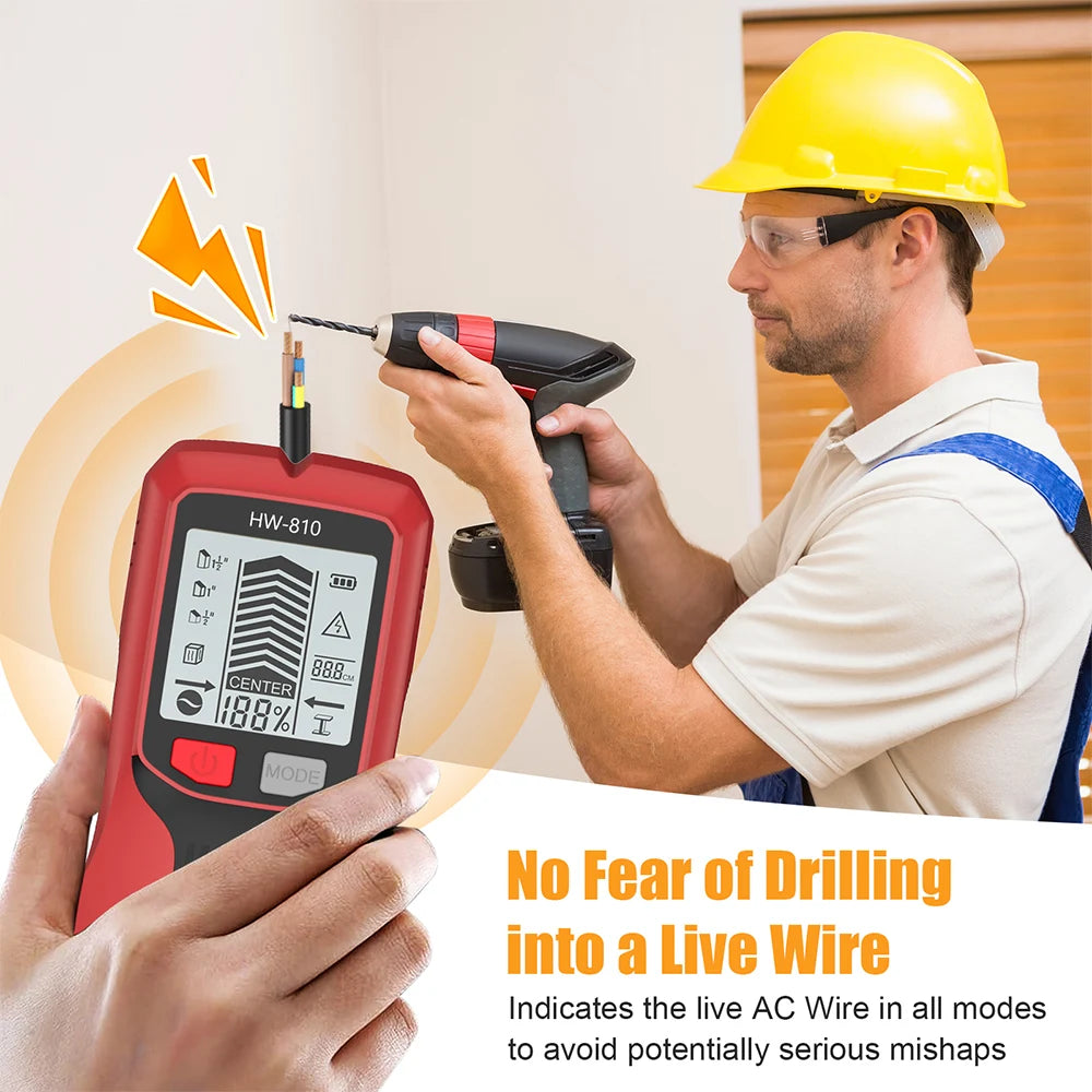 HW-810 - Six In One Wall Scanner With Metal Detector