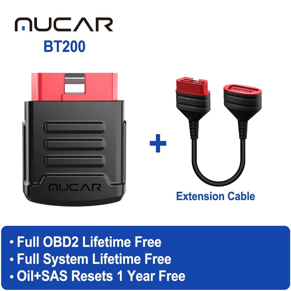MUCAR BT200 PRO OBD2 Scanner - Free Firmware Updates