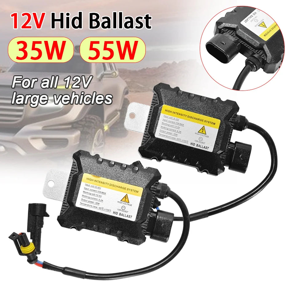 Kit HID Xenon com Ignitor 35/55W para Faróis H4 H1 H3 H7 H11 9005 9006