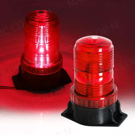 12-24V 48V 60V 80V 30 LED High Power Emergency Warning Flash Strobe Light Beacon for Forklift Truck School Bus Amber Blue Red by InterCyprus Trading Ltd