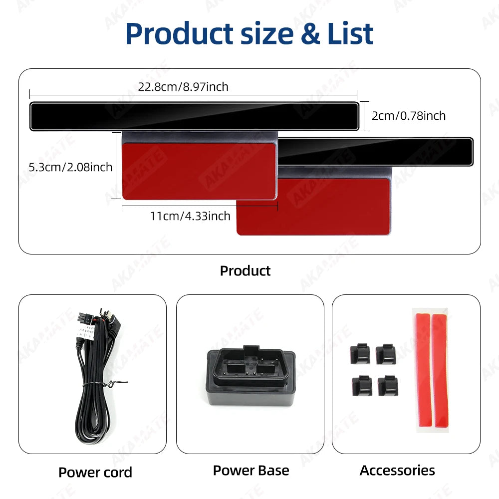 Car Centre Magnetic Ambient Light - Custom Color Control