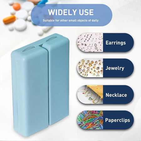 1Pcs Daily Pill Organizer &ndash; Portable Folding Design for Travel