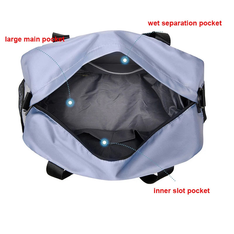 Large Fitness Bag Sp - Dry Wet Separation Pocket For Gym