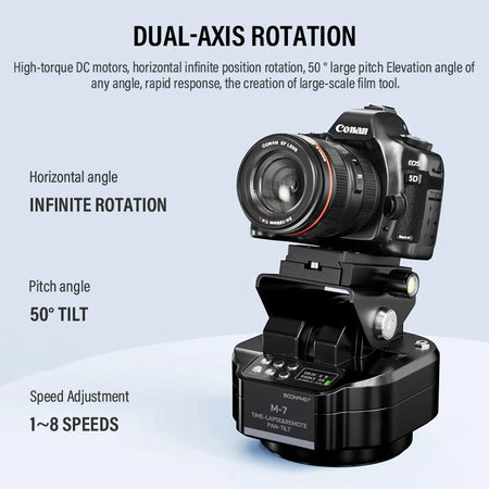Soonpho M7 Electric Gimbal - 360&deg; Rotation &amp; Wireless Control
