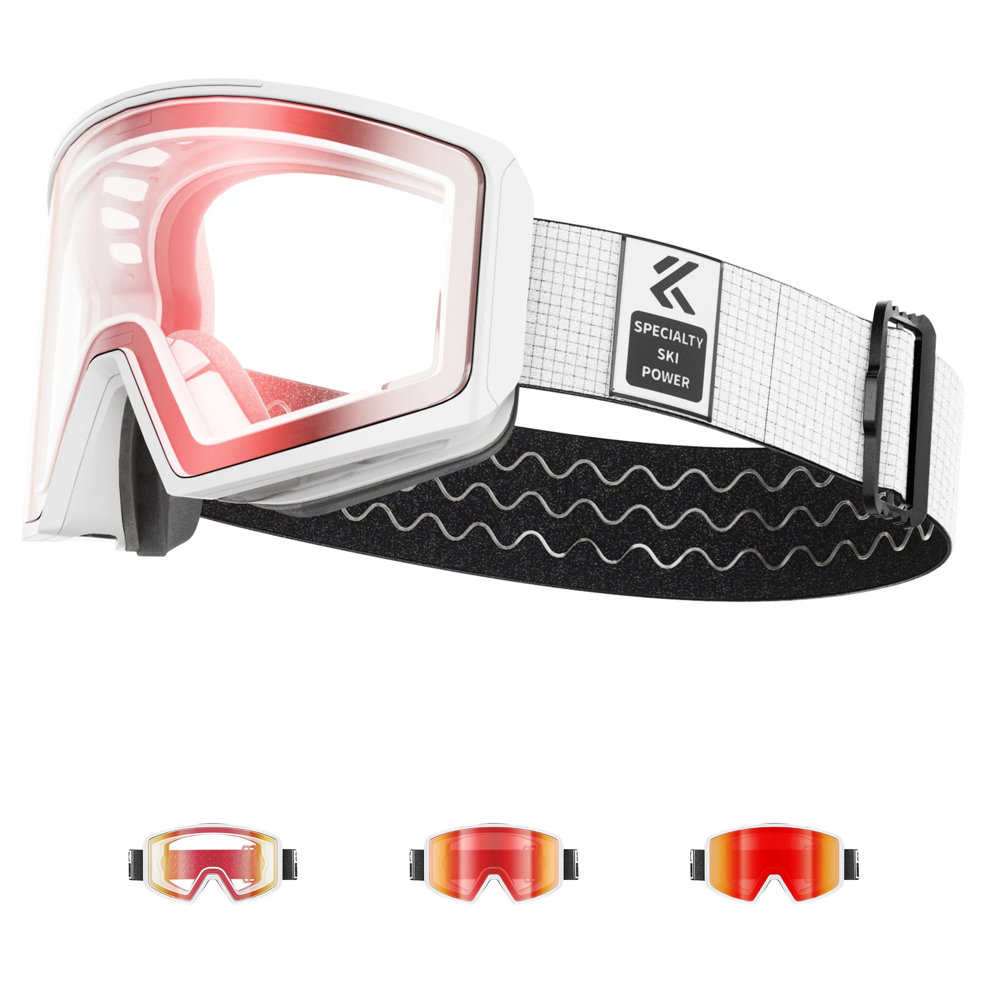 Kapvoe Photochromic Ski Goggles &ndash; Magnetic Anti-Fog Lenses