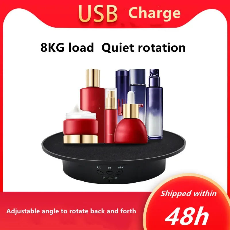 360-Degree Electric Swivelling Display Turntable with 3 Speed Settings