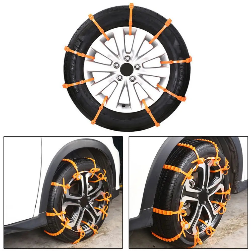 Anti Skid Snow Chains &ndash; Double Row Teeth For Winter