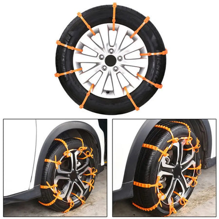 Anti Skid Snow Chains &ndash; Double Row Teeth For Winter