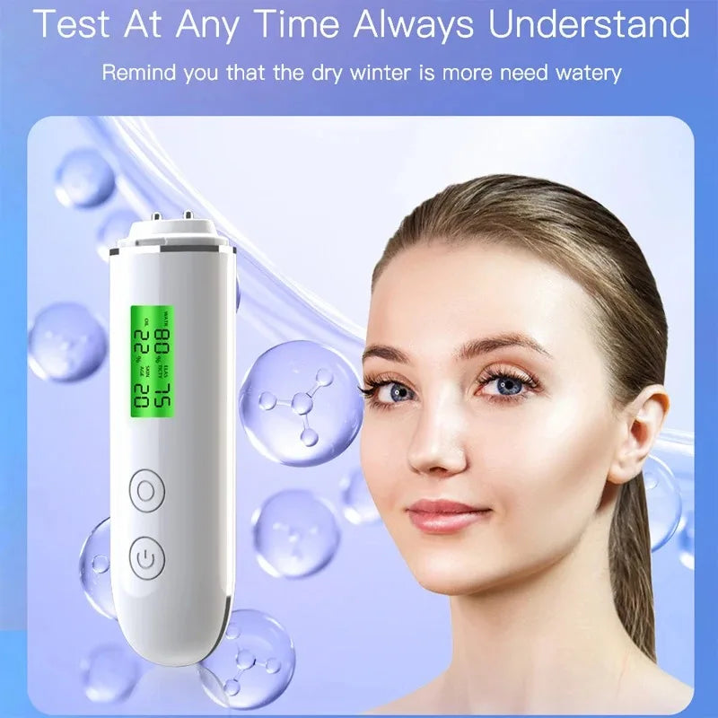 LCD Digital Skin Detector Pen &ndash; Facial Moisture Analyzer