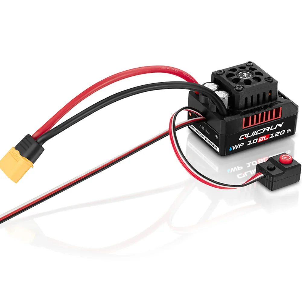 HobbyWing QuicRun WP 10BL120 G2 120A Waterproof Sensorless Brushless ESC Speed Controller 3652 3660 G2 Motor for 1/10 RC Cars by InterCyprus Trading Ltd
