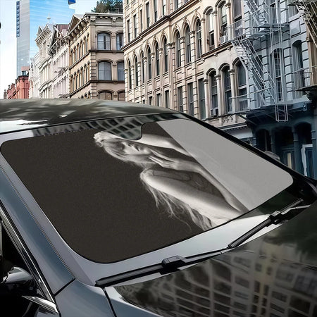 Hot Singer Tortured Poets Car Sunshade - Anti-UV Windshield Cover