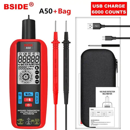 BSIDE A50 Infrared Thermometer Multimeter Rechargeable A50 / CHINA