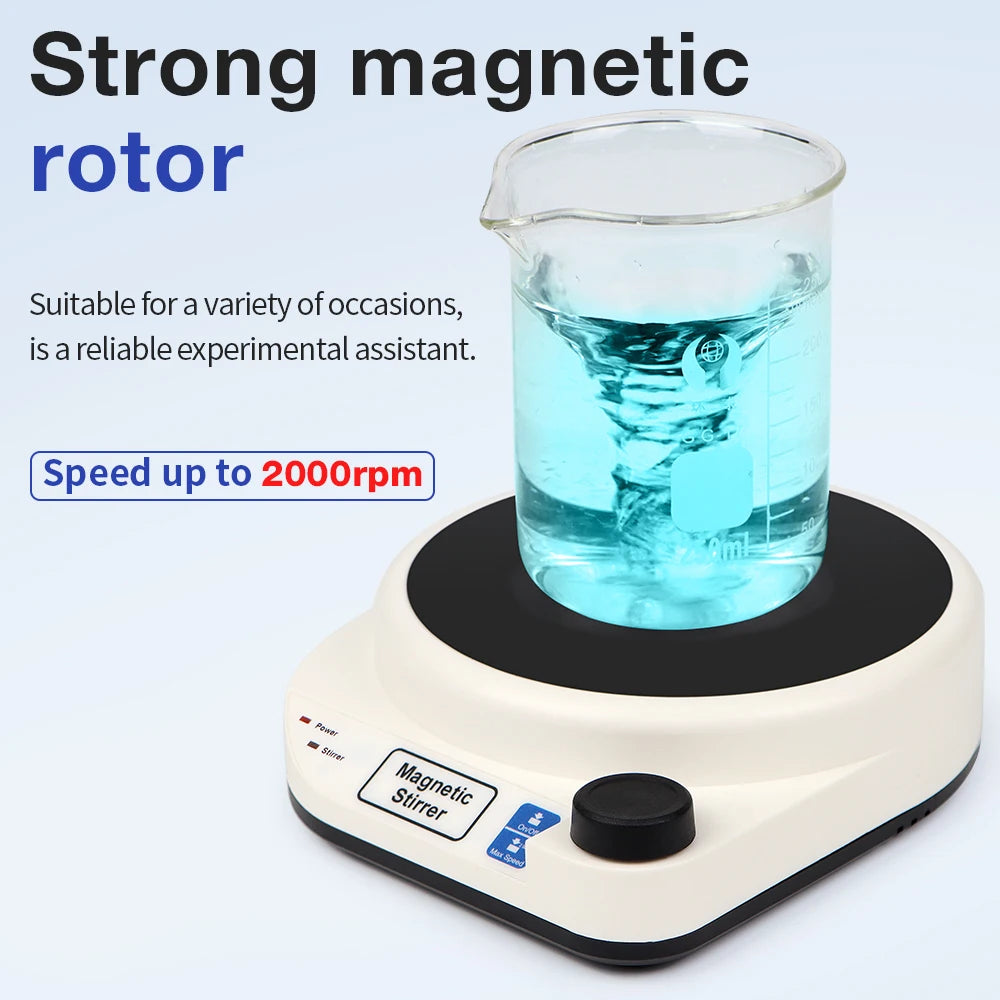 New Mini Magnetic Stirrer 2000rpm &ndash; Knob Speed Control